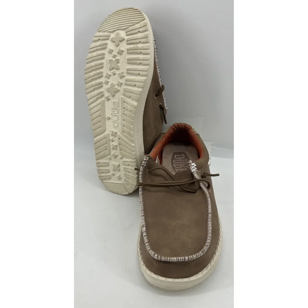 Wally Youth Craft Leather Slip On Comfort Shoes Tan Youth Size 5 NEW